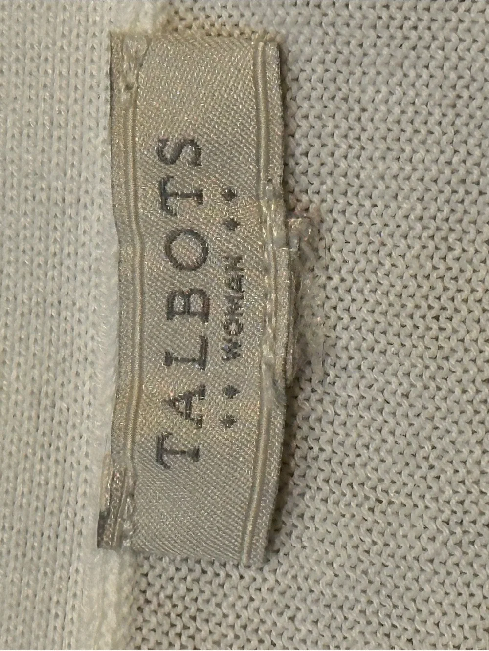 Talbots White Open-Front Women's Cardigan - Picture 6 of 11